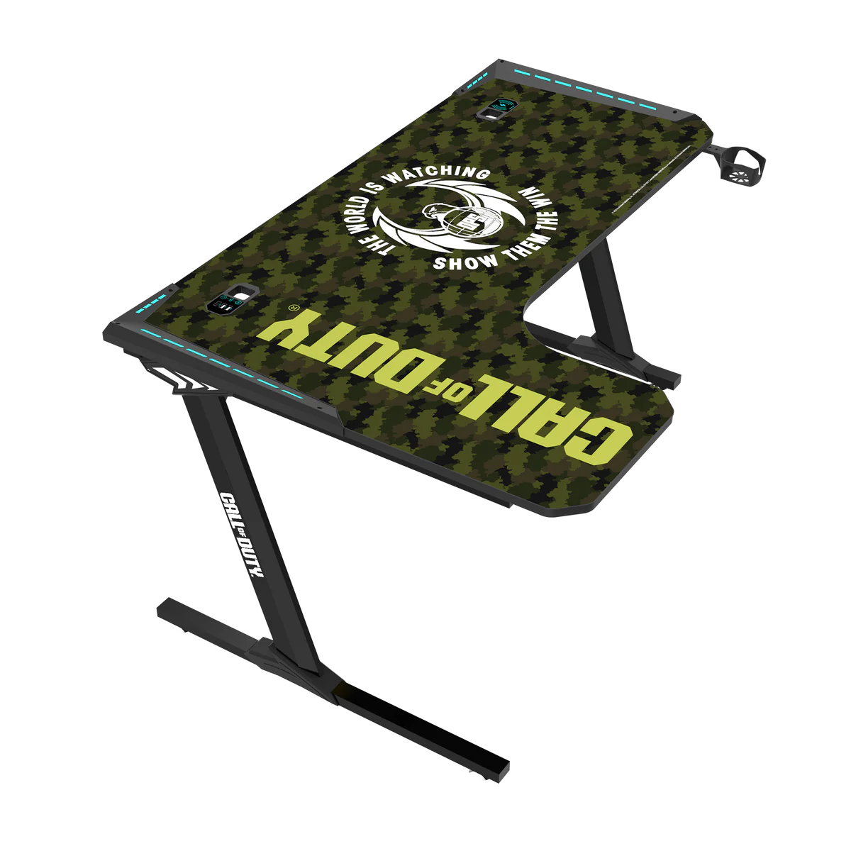 GAMEON Call Of Duty (COD) Phantom XL-L Series L-Shaped RGB Flowing Light Gaming Desk GAMEON Call Of Duty (COD) Phantom XL-L Series L-Shaped RGB Flowing Light Gaming Desk